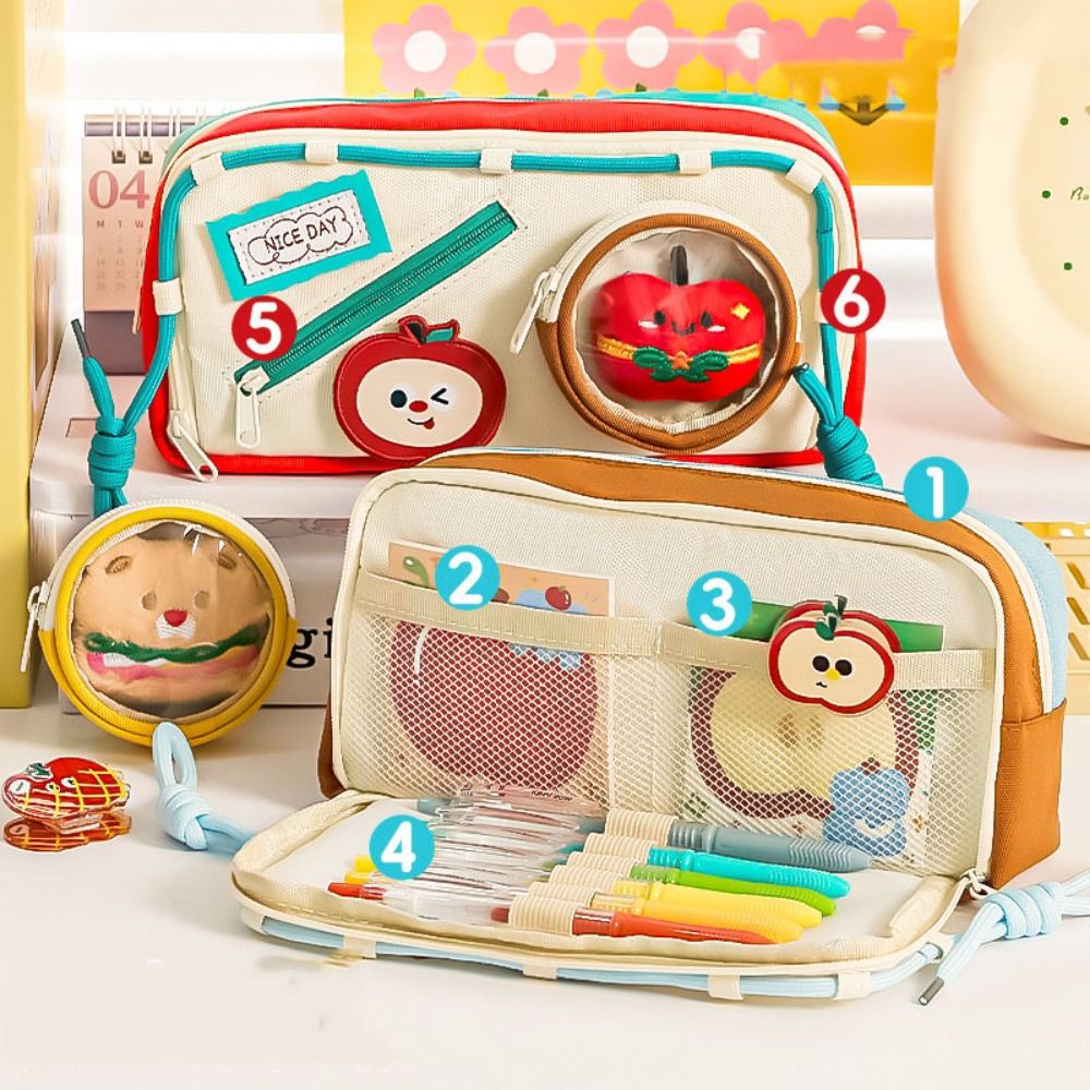 Aesthetic Large Pencil Case Pouch - Piórnik na ołówki o dużej pojemności
