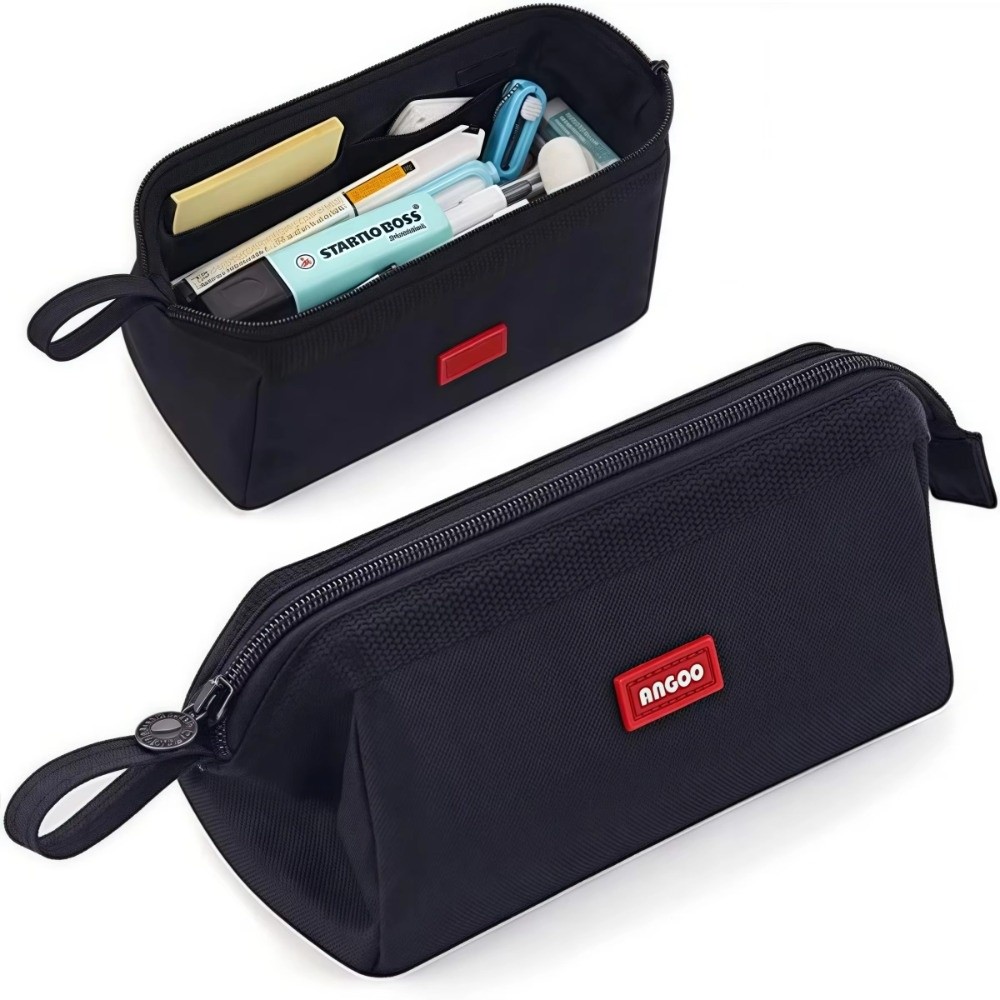 Aesthetic Large Pencil Case Pouch - Piórnik z tkaniny Oxford, prosty design,