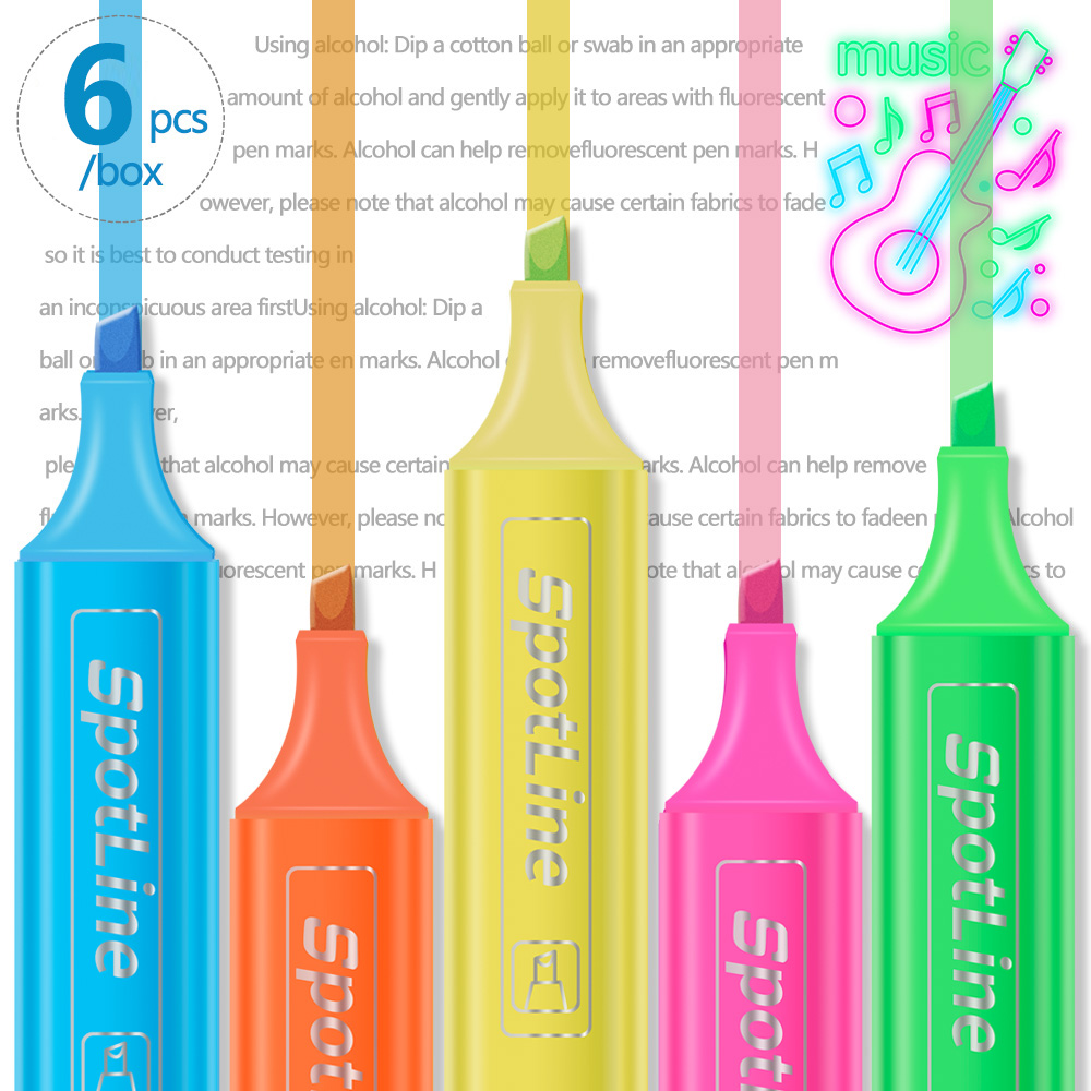 4/6 sztuk/zestaw pastelowe pła – Pastel Highlighter Set Double Ended recenzja i cena
