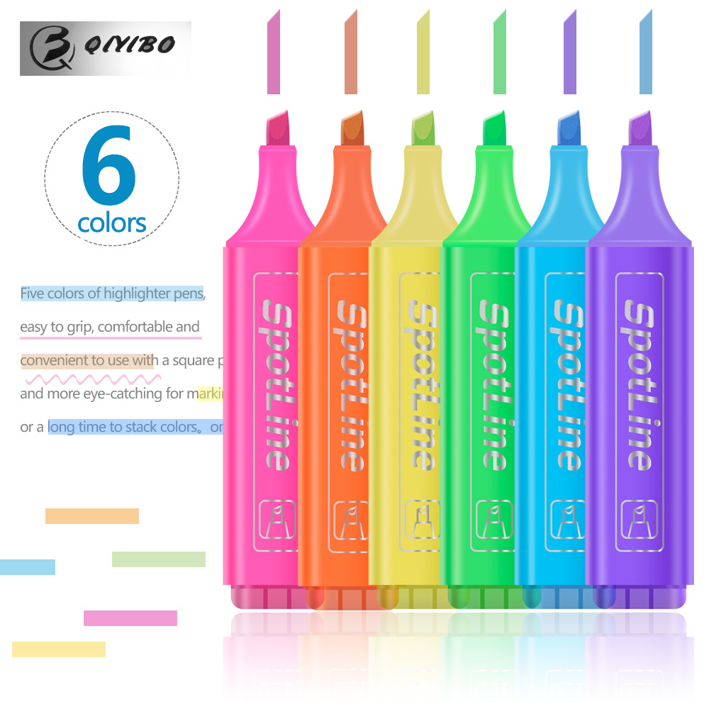 4/6 sztuk/zestaw pastelowe pła – Pastel Highlighter Set Double Ended recenzja i cena