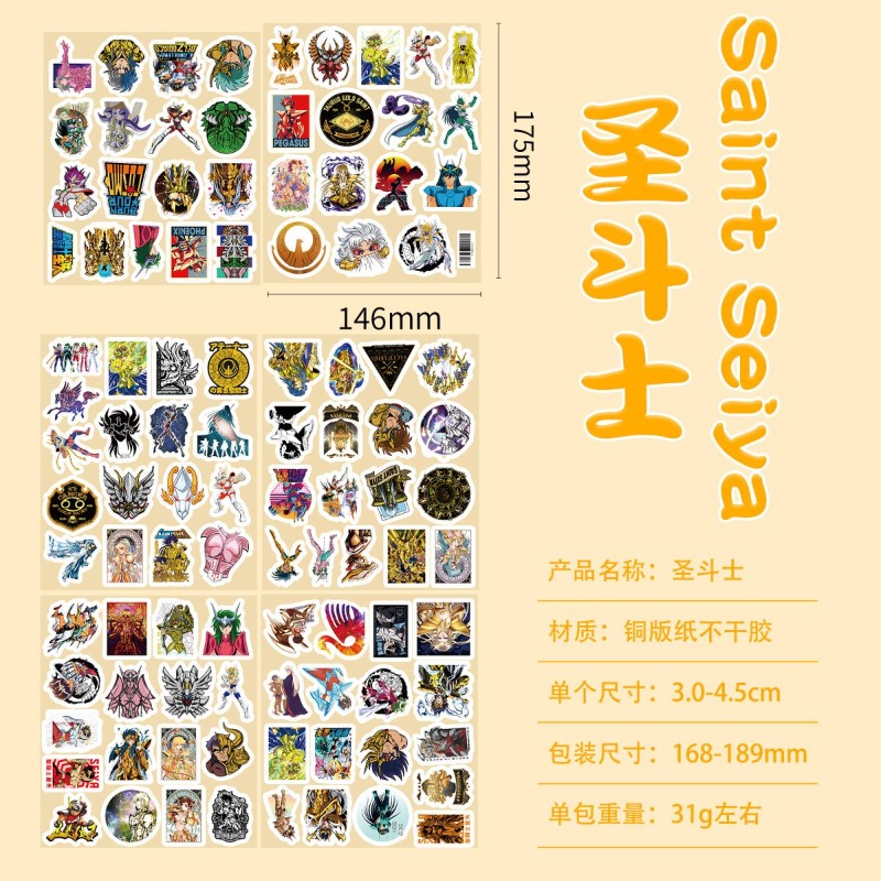101 szt. Naklejki Anime Saint  – Desk Accessories recenzja i cena