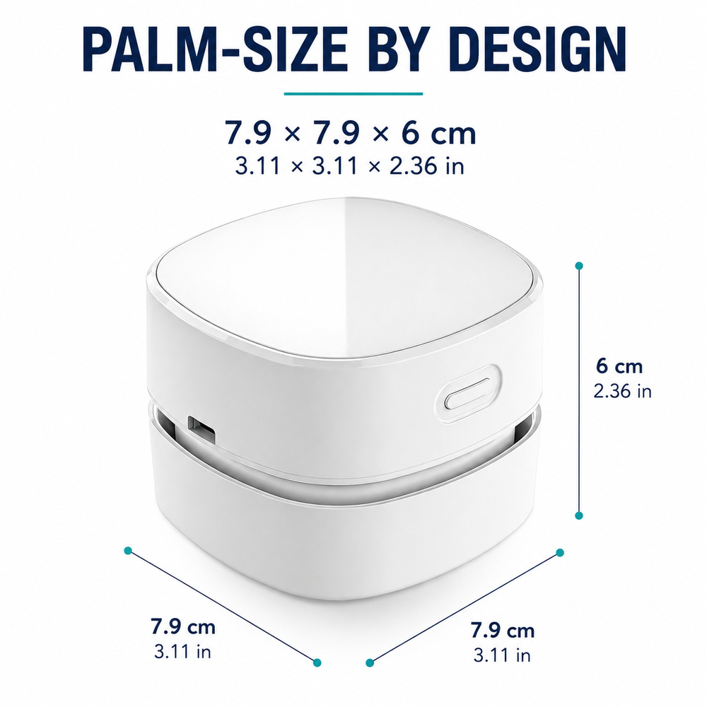 Przenośny odkurzacz biurkowy,  – Mini Desktop Vacuum Cleaner For Eraser Dust recenzja i cena