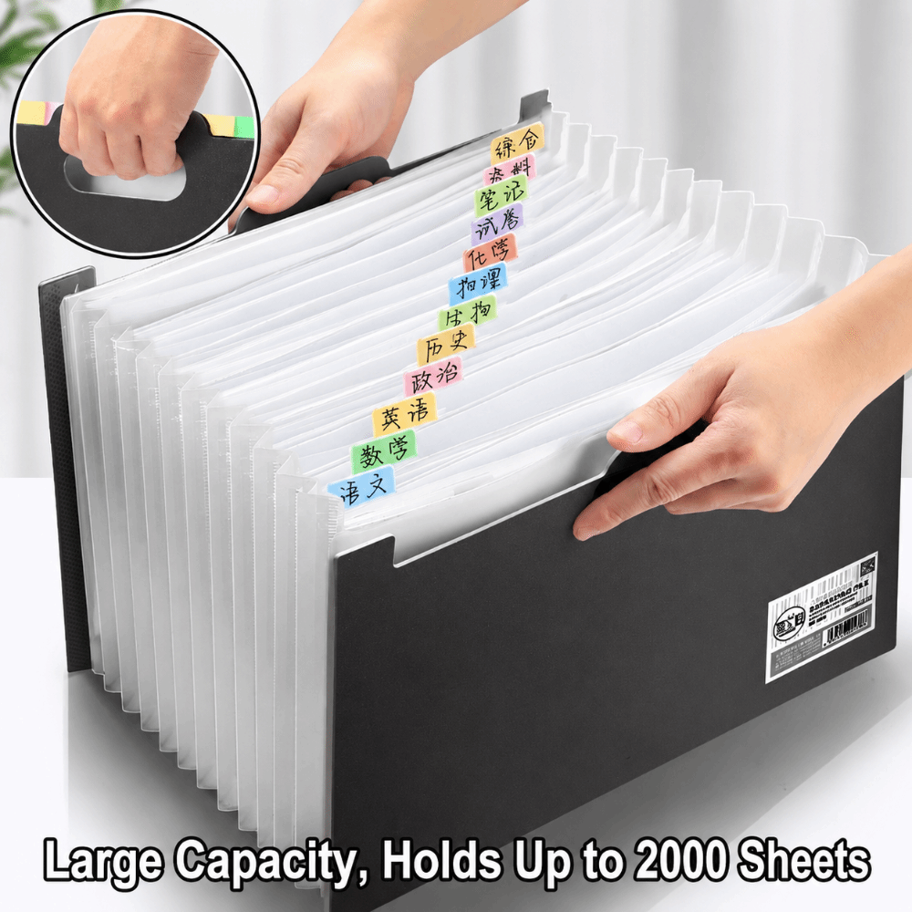 Teczka rozszerzana z 13 przegr – Expandable Accordion File Folder 13 Pockets recenzja i cena