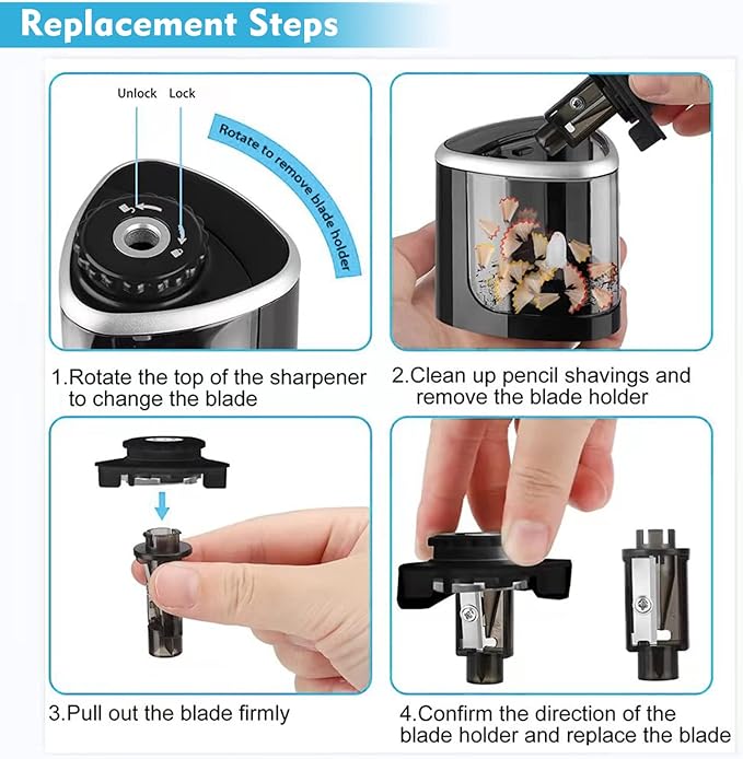 Elektryczna temperówka do ołów – Electric Pencil Sharpener Usb recenzja i cena