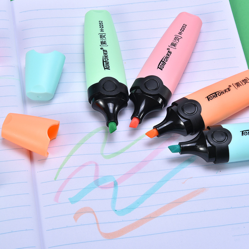 6 sztuk/zestaw zakreślacz past – Pastel Highlighter Set Double Ended recenzja i cena