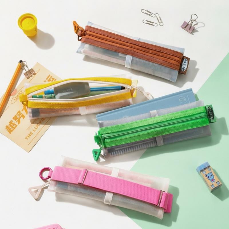 Przezroczysty piórnik z siatki – Clear Mesh Pencil Pouch For Exam recenzja i cena